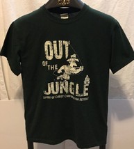 OUT OF THE JUNGLE T-Shirt Spirit Of Christ Confirmation Retreat Men Gree... - £17.12 GBP