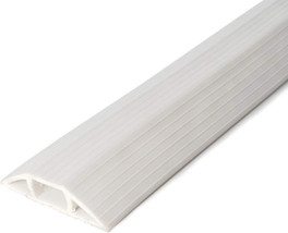 Floor Cord Cover and Cable Protector for Cable Management, 3 in. x 10 ft., Ivory - £11.78 GBP