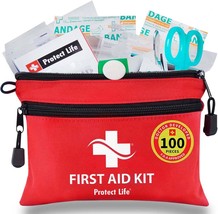 Travel First Aid Kit For Car; Protect Life First Aid Kit For, 100 Pcs\.. - £31.21 GBP