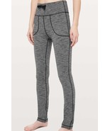 Lululemon Skinny Will Pant Heathered Black Full Length Leggings Women&#39;s ... - €23,55 EUR