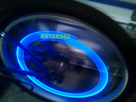 2 X NEON LED VALVE STEM BIKE/CAR RIMS TIRE LIGHTS ATV TRUCK VAN MOTORCYC... - £3.96 GBP+