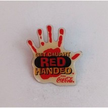 Vintage Coca-Cola Get Caught Red Handed Lapel Hat Pin - $15.04