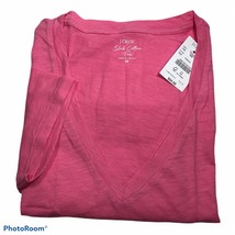 J.Crew Women’s Short Sleeve V- Neck Cotton T-Shirt.Pink.Sz.Medium.NWT - £15.46 GBP