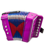 *GREAT GIFT* NEW Top Quality Pink Accordion Kids Musical Toy w 7 Buttons... - £21.89 GBP