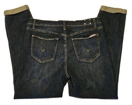 Hudson Boyfriend Jeans Womens 29 Natalie Distressed Midrise Slim Crop Blue Denim - £21.72 GBP