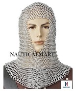 NauticalMart Medieval Aluminum Chainmail Coif Butted Wire Larp Movie Ren... - $1,716.71 MXN