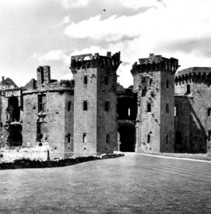 RPPC Postcard Raglan Castle UK Monmouthshire c1940 Real Photograph Divid... - $19.98