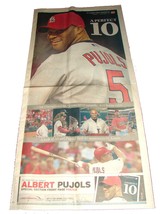 10.31.2010 St Louis POST-DISPATCH Newspaper MLB SPECIAL Cardinals Albert... - £10.38 GBP