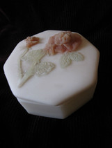 Vintage Lasting Impressions - Rose Stone Trinket box From Hawaii - £6.69 GBP