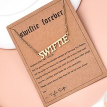 Taylor Swift &quot;SWIFTIE&quot; Stainless Steel Necklace, Gift for Fans, Folklore, 1989 - £13.43 GBP
