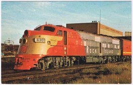 Postcard Train Rock Island 630 Electro-Motive E6 Chicago Illinois - £3.10 GBP