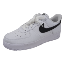Nike Air Force 1 &#39;07 White Black Sneakers Leather CT2302 100 Men Shoes Sz 13 - £106.30 GBP