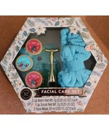 Facial Care Gift Set Lip Scrub Balm Face Mask Microfiber Headband Massager - £11.25 GBP