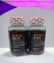 *2* GNC MEGA MEN Multivitamin Energy Metabolism Gummies 60ct Exp 09/2024 - £17.00 GBP
