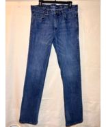 Calvin Klein Men&#39;s SZ 32x34 Straight Jeans Blue Denim Q59 - $27.00 CAD