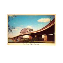 Vintage Postcard Peace Bridge Buffalo New York Canada United States Border - £7.47 GBP