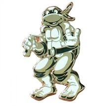 Teenage Mutant Ninja Turtles ZMS 10th Anniversary Michelangelo Pin Silver - £14.22 GBP