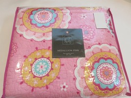 Cynthia Rowley Medallion Pink full queen quilt NIP - $70.03