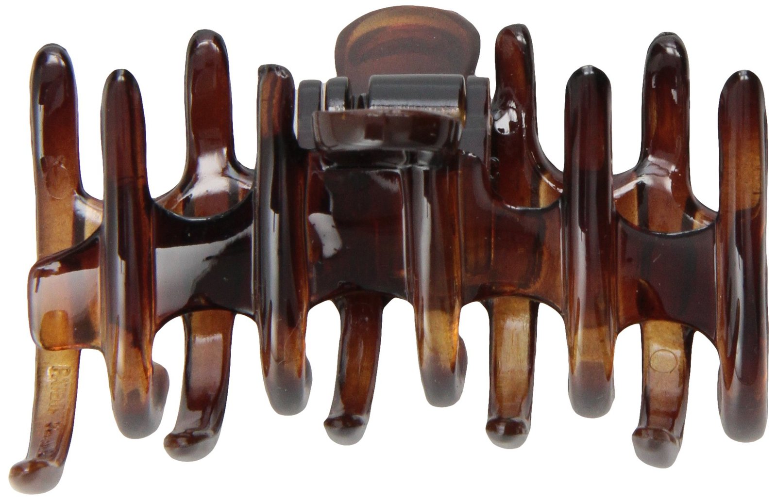Caravan Small Tubular Rake Hair Claw With Spiked And Rounded Teeth In Th... - $7.99