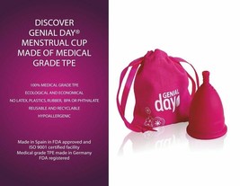 GENIAL DAY Menstrual Cup Medium 25 Mm, 0.02 Pound - £23.45 GBP