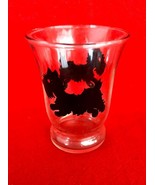 Vintage Mid Century Libbey Juice Glass Scottie Dog Design 3&quot; Tall - $112.88 MXN