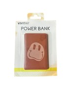 NEW Vivitar Mobile Cell Phone Slim Power Bank Pink Smily Face USB-A Charger - $272.68 MXN