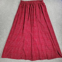 Shein Curve Womens Skirt 1XL Red White Polka Dot A Line Holiday Christma... - $24.06