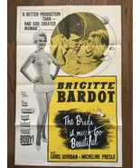 *HER BRIDAL NIGHT (1956) Brigitte Bardot in Corset &amp; Stockings Louis Jou... - £74.44 GBP