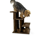 STEADY PAWS 3 STEP PET STAIRS BROWN NEW - £28.41 GBP