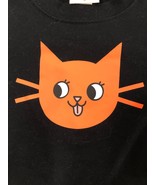 Cat &amp; Jack Baby Girl&#39;s Black Halloween Cat Sweatshirt Size: 6/9M - £9.40 GBP