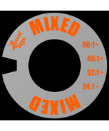 zOOmiTags Can ID Label Tag MIXED w/ ratio 2 Stroke gasoline Gas Oil zoom... - $21.66