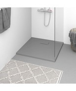 vidaXL Shower Base Tray SMC Gray 35.4&quot;x35.4&quot; - £209.06 GBP