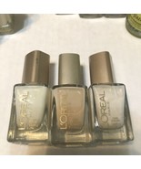 Lot Of 3 L&#39;Oreal Paris Colour Riche Nail Polish Neutral Discontinued Colors - $12.19