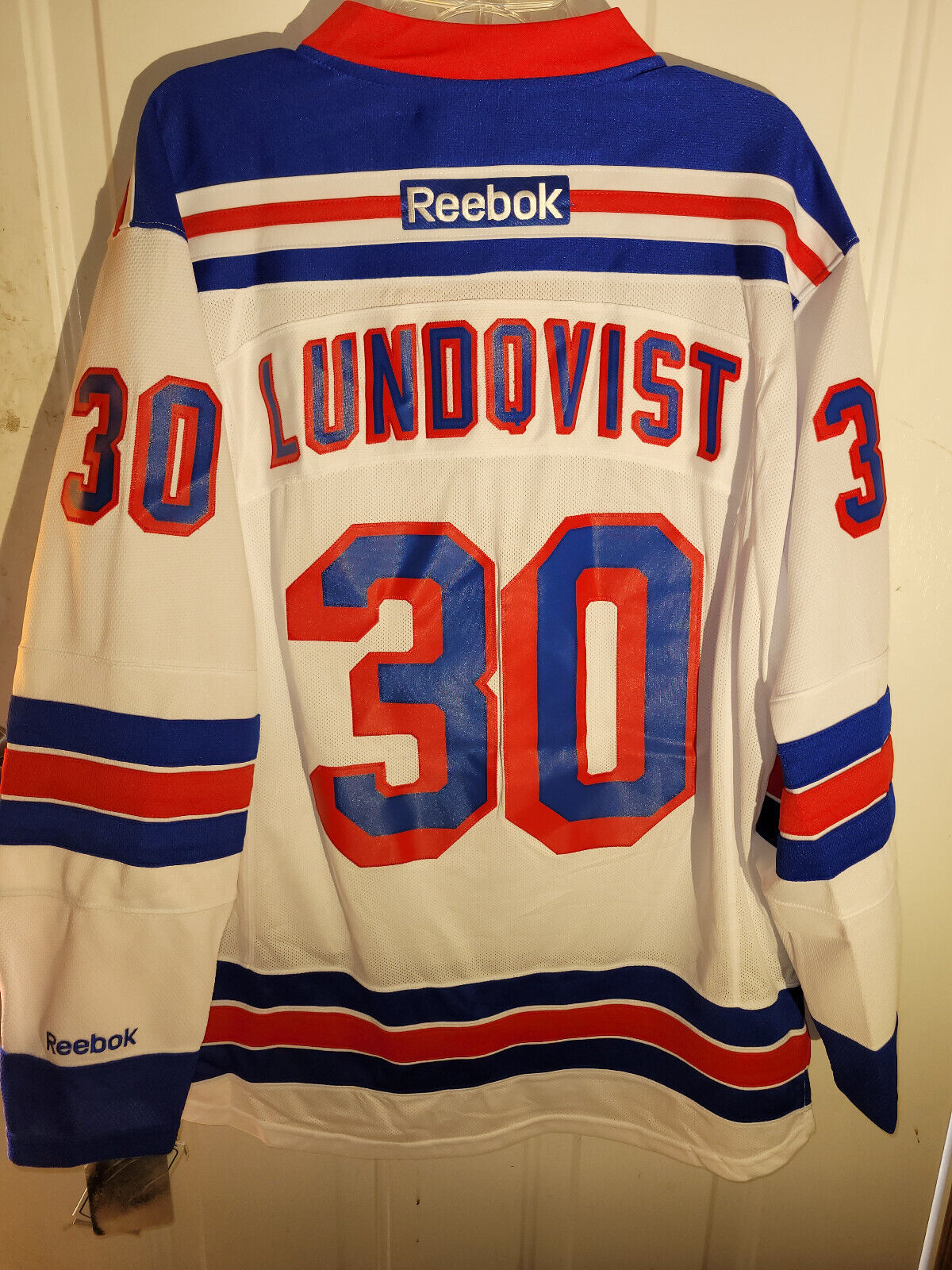 Primary image for Reebok Premier NHL Jersey New York Rangers Henrik Lundqvist White sz 3X