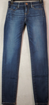 American Eagle Outfitters Jeans Women Size 0 Blue Denim Cotton Skinny Leg Pocket - £16.96 GBP