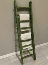 Rustic Paintable Wood Ladder Blanket Towel Farm Country Home Diy Home Decor Dnr - £27.62 GBP