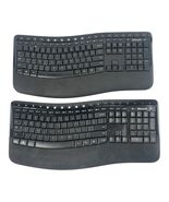 Lot of 2: Microsoft Comfort 5050 Wireless Ergonomic Keyboard 5KV-00001 N... - $41.86 CAD