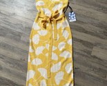 DVF X Target Halter Tie Neck Ginkgo Yellow Sweaterknit Midi Dress NWT XS - $19.24