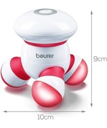 Beurer MG16 - Mini Vibrating Massager with LED light, white and red - $259.86 CAD
