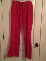 1pc Cherokee Adult Red Scrub Pants Nurse Medical Drawstring Size XS  - $32.98