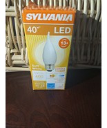 Sylvania 40451 LED B10 Candle Flame Light Bulb, Medium Base, Frosted, - $367.68 MXN