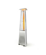 42 000 BTU Stainless Steel Pyramid Patio Heater With Wheels - Color: Silver - £8,389.27 GBP
