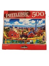 Puzzlebug 500 Piece Puzzle Park Guell, Barcelona 18.25"  X 11" New COLORFUL - $6.23