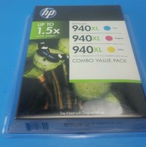 HP 940XL High Capacity Color Ink Cartridges Combo Pack New - £25.64 GBP