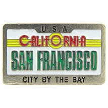 San Francisco California License Plate Pin 1&quot; - £7.10 GBP