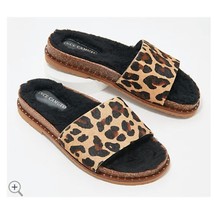 NWOT Vince Camuto Animal Print Kanadial Band Slide Sandal 8M - $34.36