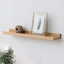 Floating Shelves Wall Mounted, 16 Inch Wall Shelves For Decor And Storage, Natur - £37.60 GBP