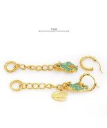 JUST CAVALLI Earrings Designed in Blue Enamel and Gold Plated Base Metal - £39.07 GBP