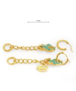 JUST CAVALLI Earrings Designed in Blue Enamel and Gold Plated Base Metal - $68.45 CAD