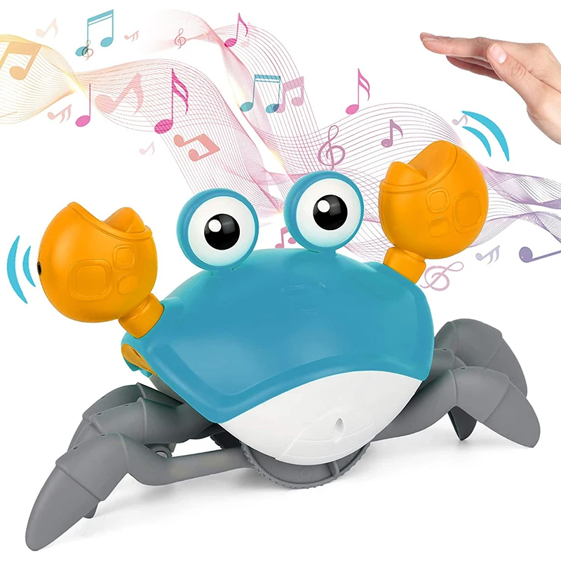 Toy Crab Induction Escape Children&#39;s Electric Toy Charging Luminous Music Novel - £15.73 GBP+